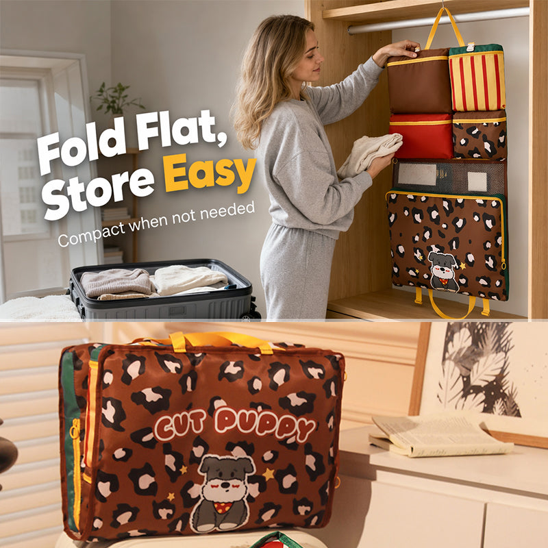 🧳 50% korting op opvouwbare reisorganizer – hangend design, ruimtebesparend en perfect voor kleding & accessoires.