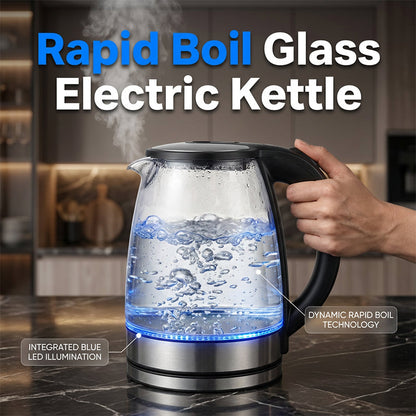 📢 50% korting! Glazen waterkoker met LED – snel, veilig en een prachtig lichteffect in uw keuken.
