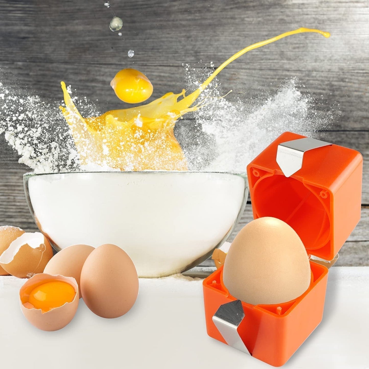 🍳 50% korting op snelle eierbreker – breek eieren met één hand, geen schelpenresten en ideaal voor bakkers en chefs.
