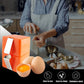 🍳 50% korting op snelle eierbreker – breek eieren met één hand, geen schelpenresten en ideaal voor bakkers en chefs.