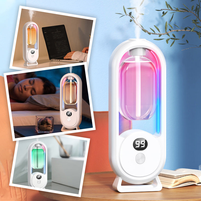 ✨🌿 50% KORTING! Alsof je een onzichtbare spa in elke kamer tovert die je omhult met rustgevende geur en hypnotiserend licht! 5 standen, aan de muur of op tafel, en je stress smelt weg.