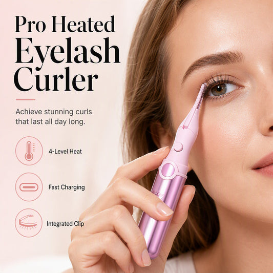 🔥 50% KORTING – Oplaadbare Verwarmde Wimperkruller | Langdurige Krul & Mooie Wimperlook Zonder Gedoe ✨