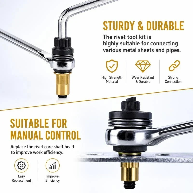 🔩 50% korting! 68-delige klinkmoerset M3-M12 – zwart geoxideerd staal, roestbestendig & eenvoudig te installeren. Geen lassen nodig! 🛠️✨