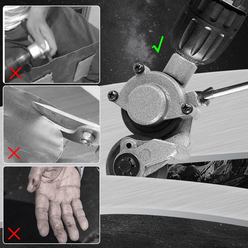 ⚡ 50% korting! Metaalsnijder voor boor – snijdt plaatstaal, koper en aluminium, perfect voor thuis of werkplaats.