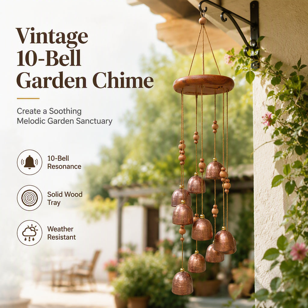 Rotating Metal Bell Wind Chime
