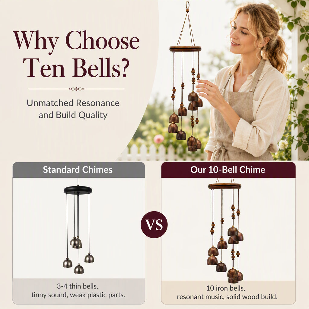 Rotating Metal Bell Wind Chime