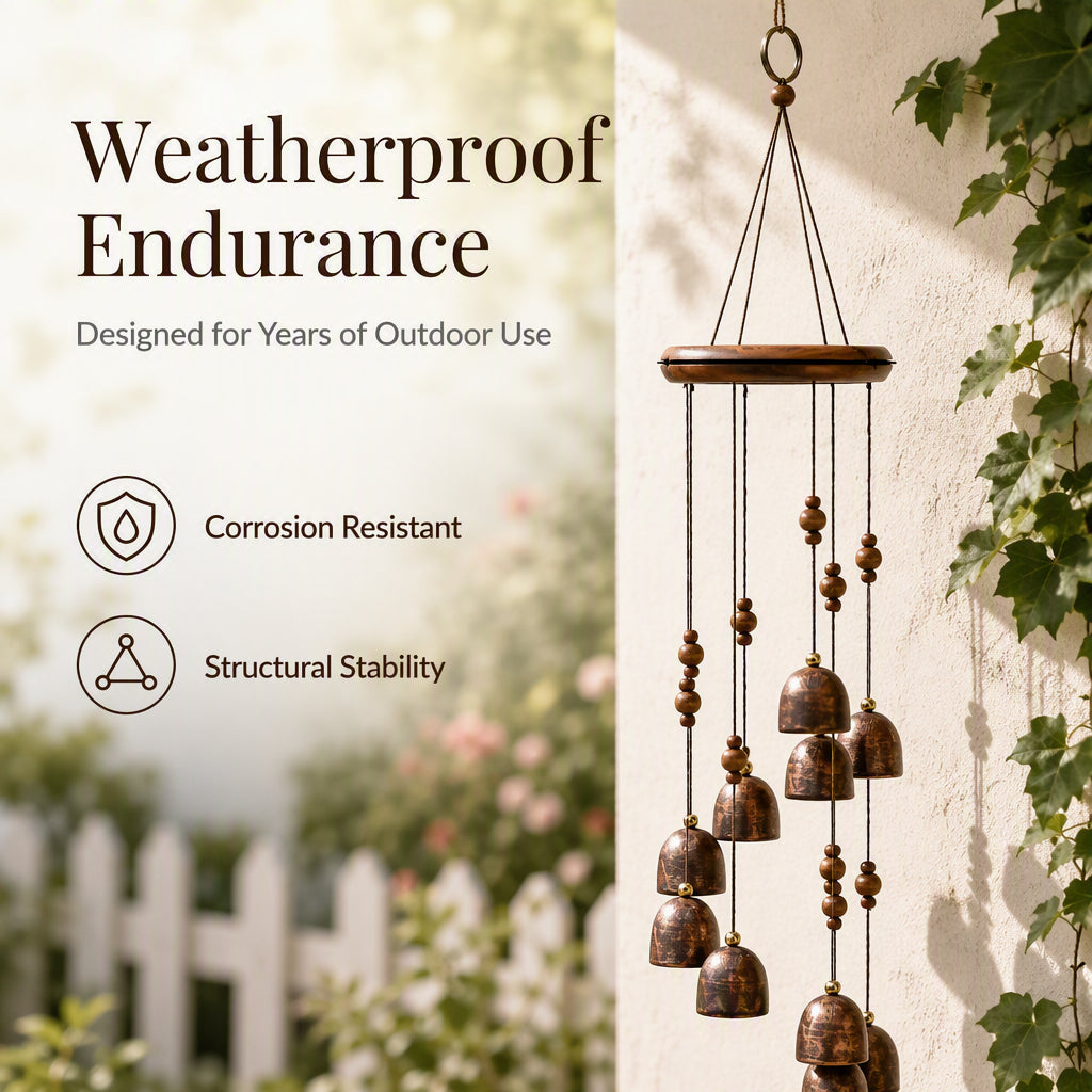 Rotating Metal Bell Wind Chime