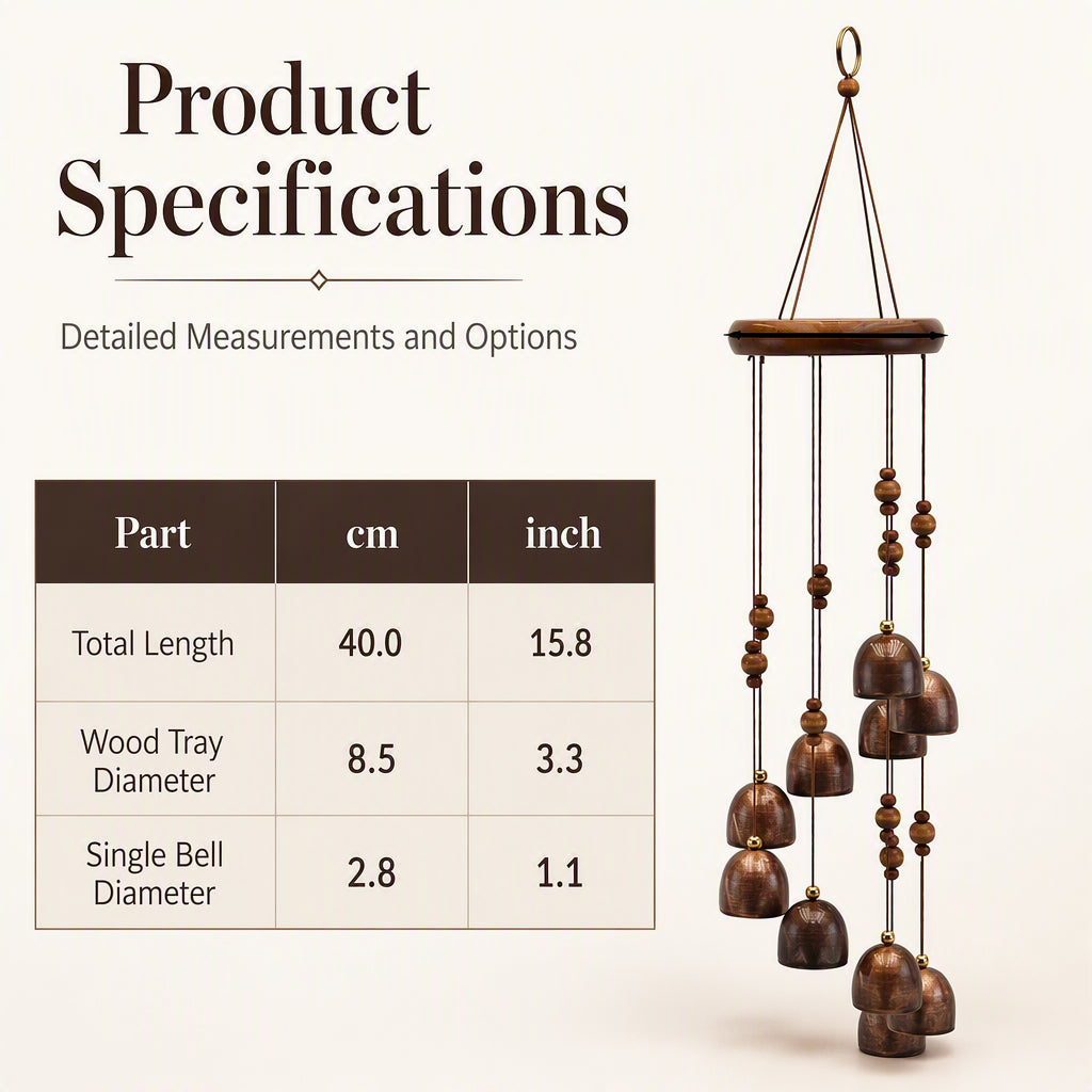 Rotating Metal Bell Wind Chime