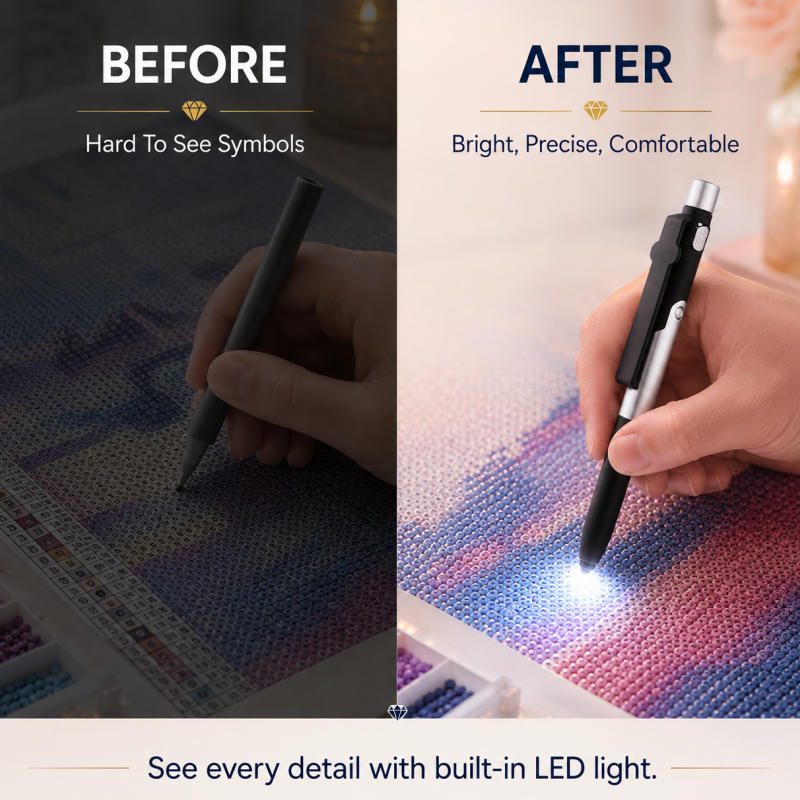 💎 50% korting op draagbare LED-diamantschilderpen – verlichte punt, precisiegrip en ergonomisch voor uren comfort.