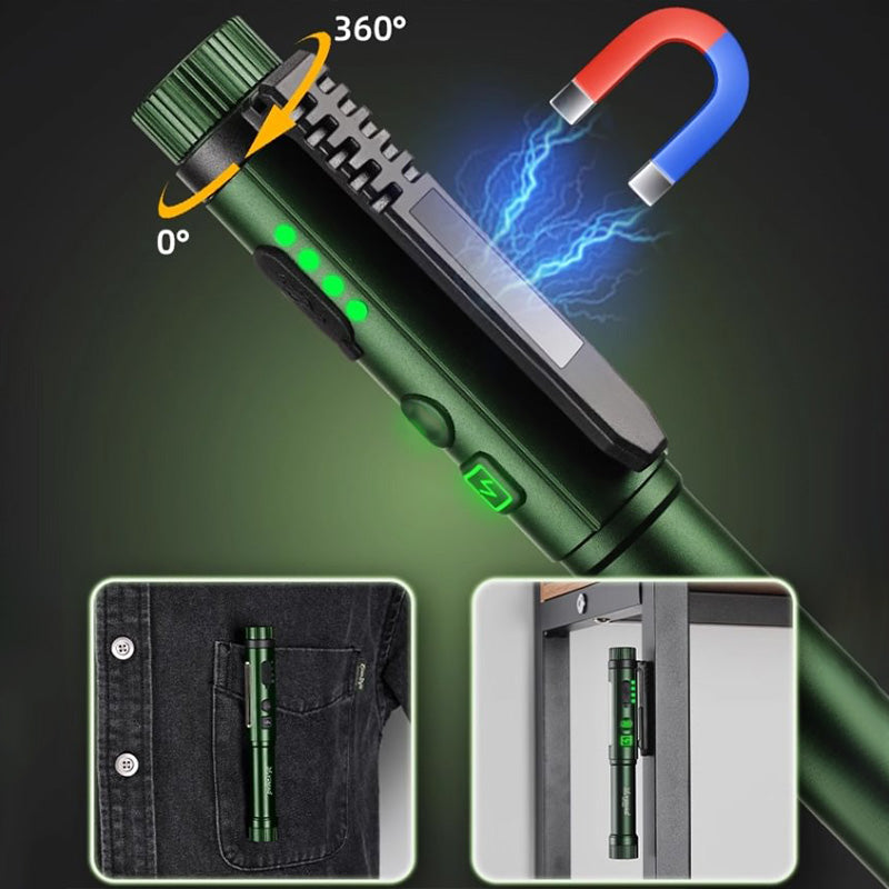🔦 50% korting op penvormige magnetische werklamp – 3 lichtstanden, oplaadbaar en stevig, ideaal voor nauwkeurig werk.