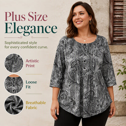 👚🌸 50% korting! Blouse voor dames – 🌿 plus size, 💃 flatterend & comfortabel, 👗 perfect voor elke gelegenheid!