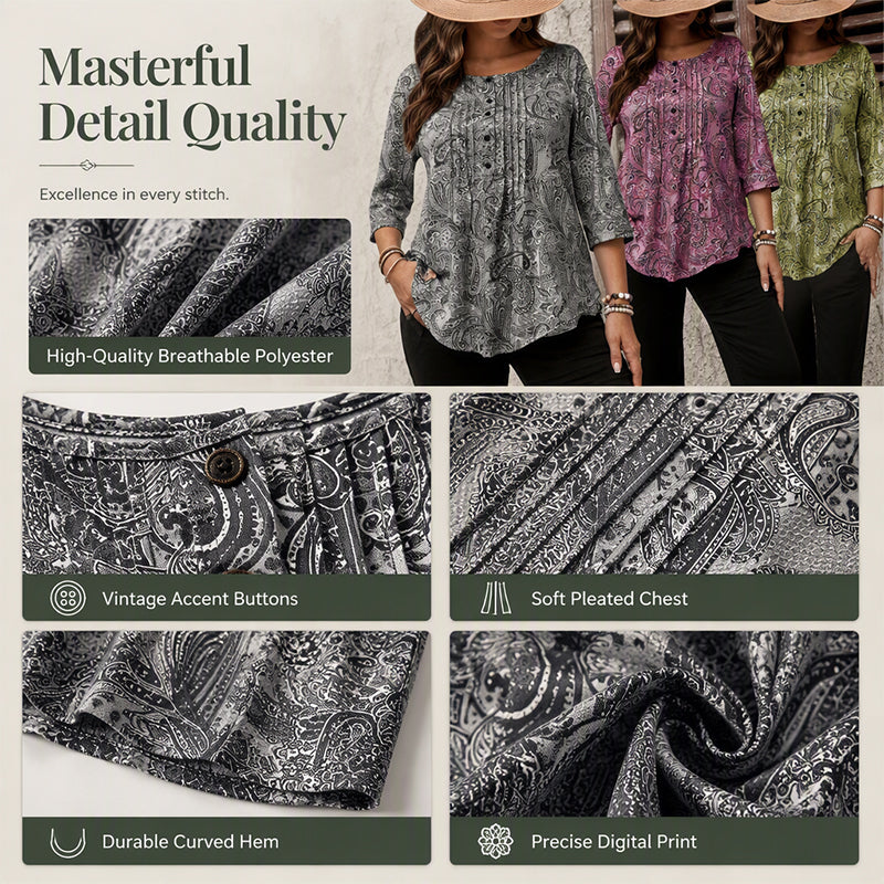 👚🌸 50% korting! Blouse voor dames – 🌿 plus size, 💃 flatterend & comfortabel, 👗 perfect voor elke gelegenheid!