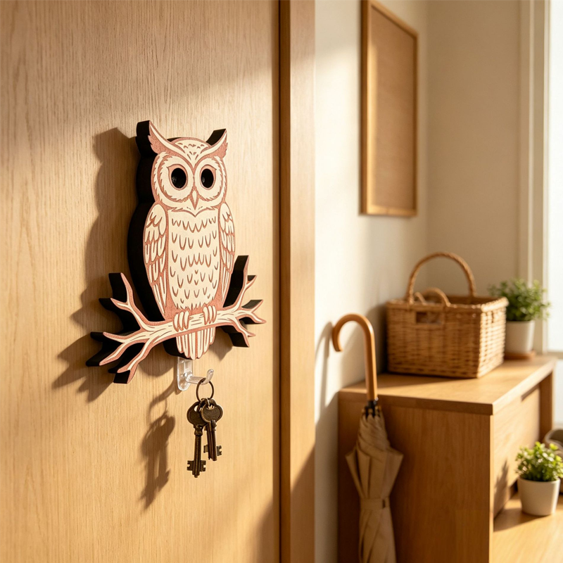 🏠 Beperkte tijd! 50% korting op uil sleutelhouder – organiseert sleutels en accessoires, geschikt voor elke muur.