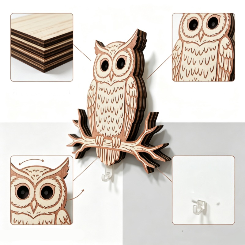 🏠 Beperkte tijd! 50% korting op uil sleutelhouder – organiseert sleutels en accessoires, geschikt voor elke muur.