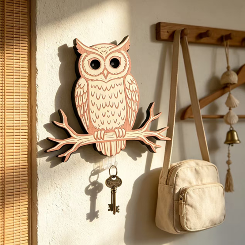 🏠 Beperkte tijd! 50% korting op uil sleutelhouder – organiseert sleutels en accessoires, geschikt voor elke muur.