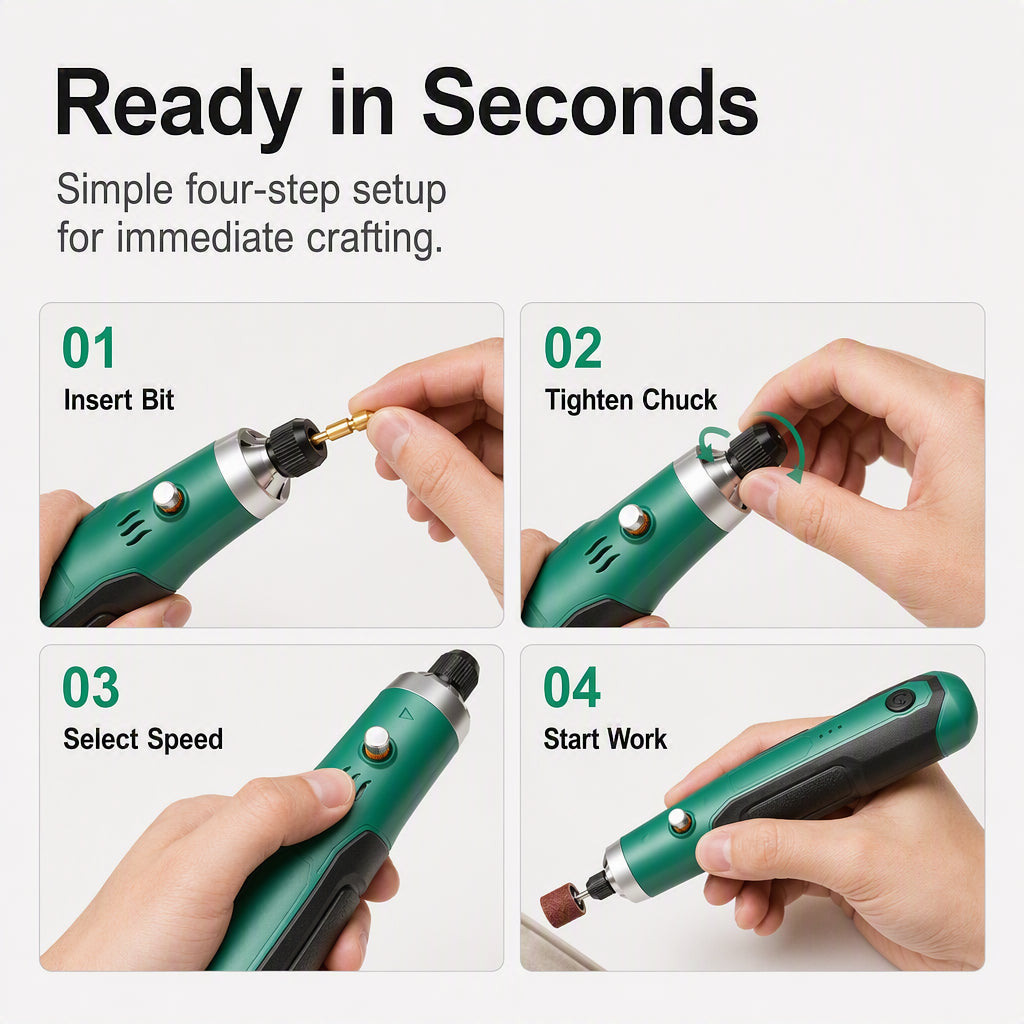 🔧 50% korting op mini roterende gereedschapset – 20 accessoires, variabele snelheid en lichtgewicht, ideaal voor precisieklussen.