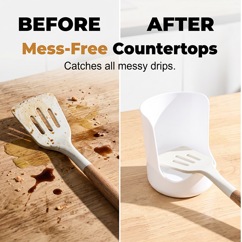 🍳 50% korting! Multifunctionele dekselhouder & lepelsteun – antislip, druipvrij en houdt uw aanrecht netjes