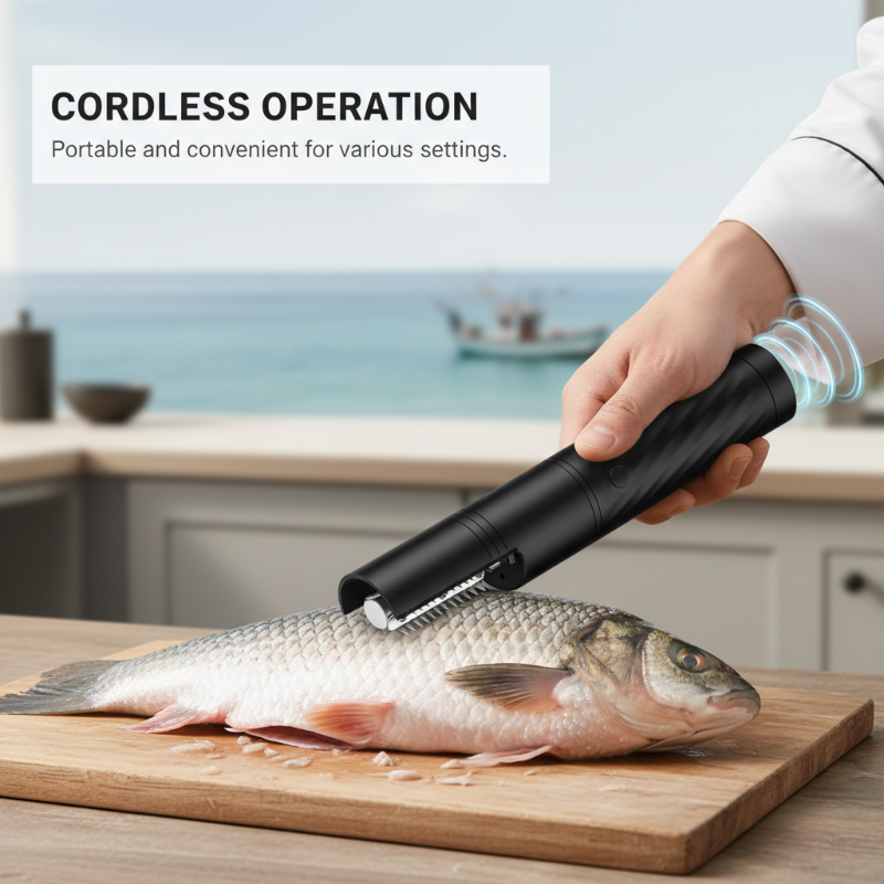 🐟 50% KORTING – Oplaadbare Elektrische Visschubbenverwijderaar voor Eenvoudiger Vis Schoonmaken