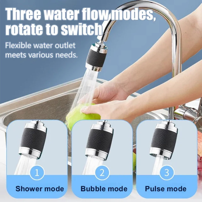 🔥FLASH SALE🔥 360° Swivel Faucet Aerator – 3 Flow Modes, Pressure-Boosting, Splash-Proof – Built-In Filter, Easy No-Tool Install! 🚰✨