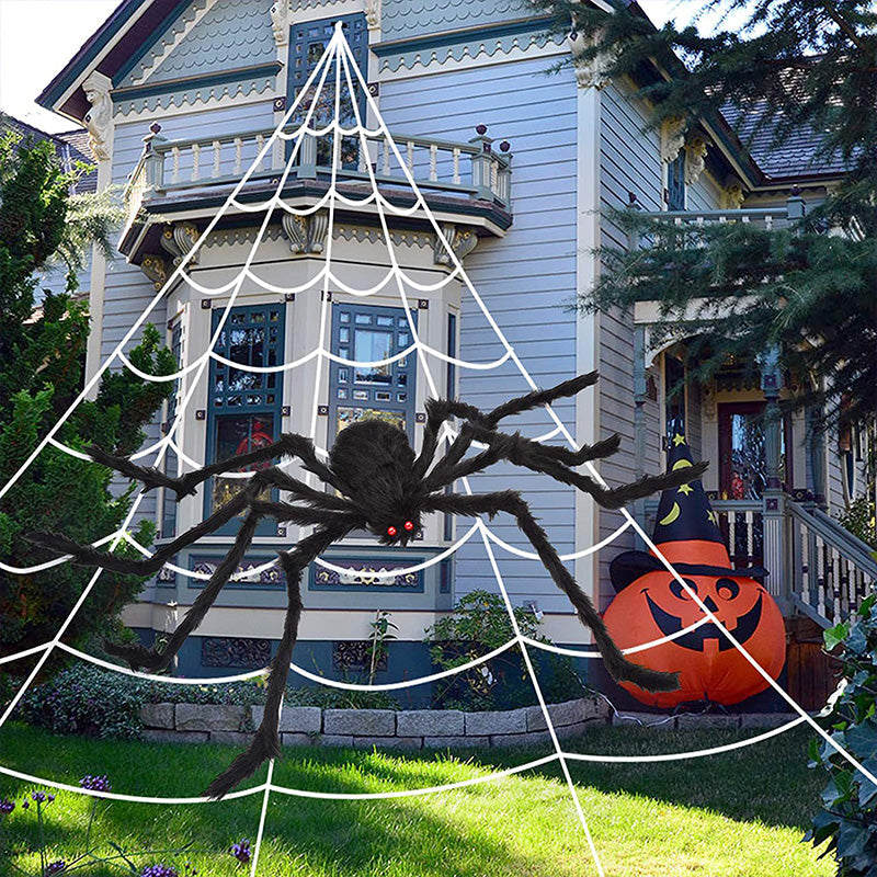 🔥 50% KORTING 🕷️ Halloween Spinnenwebverlichting 🎃 Griezelige Sfeer