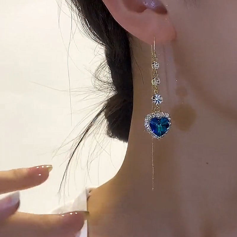 💙 50% korting! Hartvormige saffier oorbellen – 2,10 karaat, hypoallergeen & nikkelvrij. Perfect cadeau voor moeder, zus & vriendinnen! ✨💎