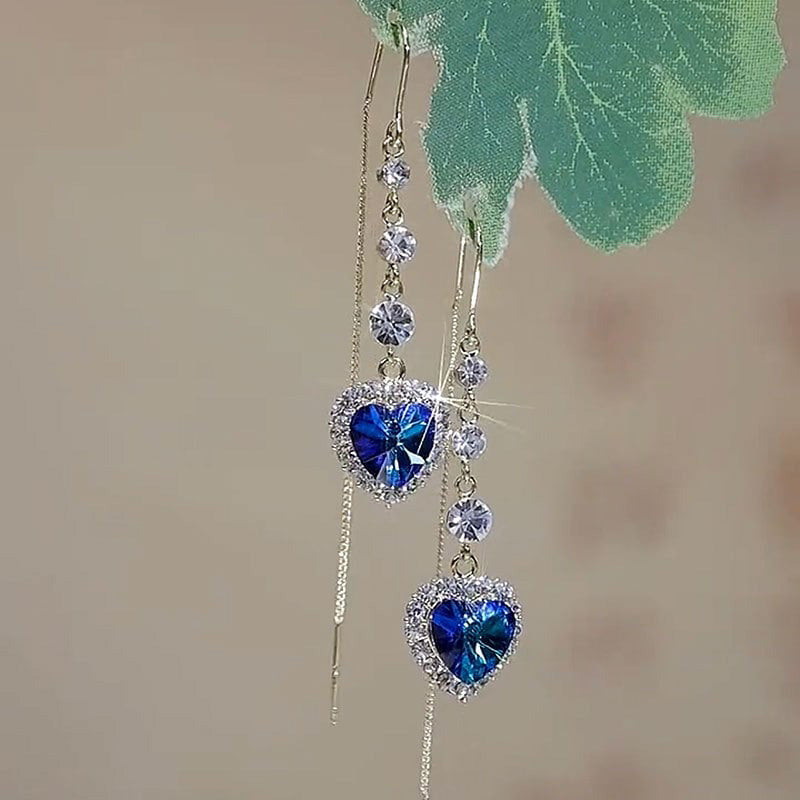💙 50% korting! Hartvormige saffier oorbellen – 2,10 karaat, hypoallergeen & nikkelvrij. Perfect cadeau voor moeder, zus & vriendinnen! ✨💎