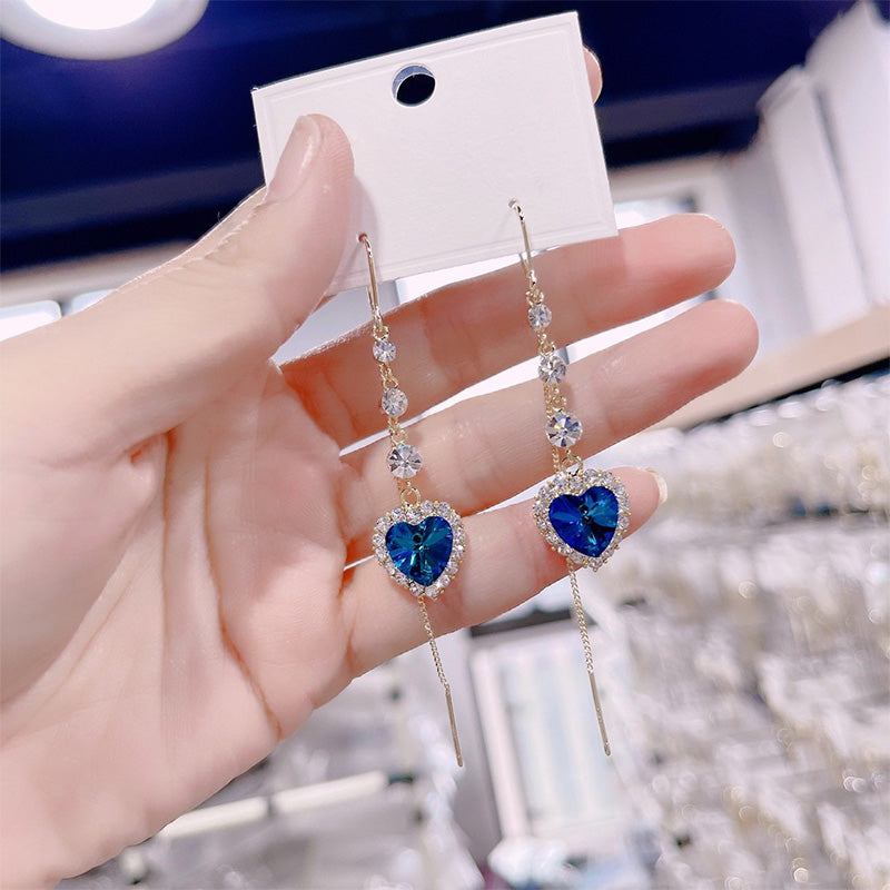 💙 50% korting! Hartvormige saffier oorbellen – 2,10 karaat, hypoallergeen & nikkelvrij. Perfect cadeau voor moeder, zus & vriendinnen! ✨💎