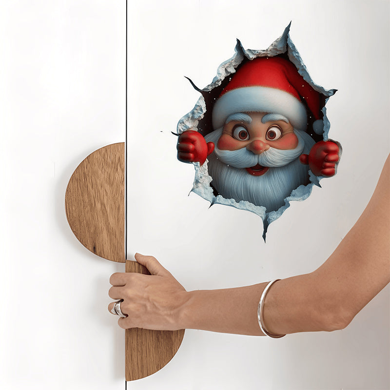 🔥Kerstuitverkoop – tot wel 50% KORTING!!🎅Santa's Surprise 3D-muursticker