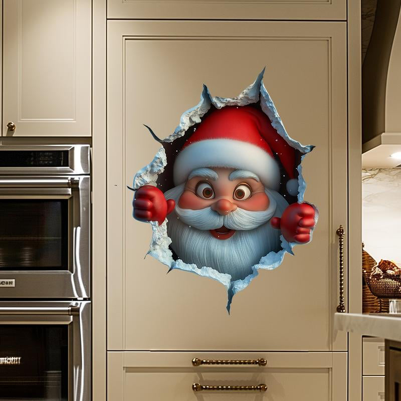 🔥Kerstuitverkoop – tot wel 50% KORTING!!🎅Santa's Surprise 3D-muursticker
