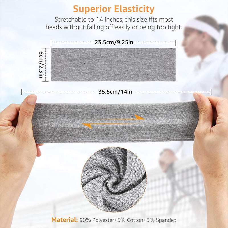 💞Elastische Antislip Effen Sport Hoofdband