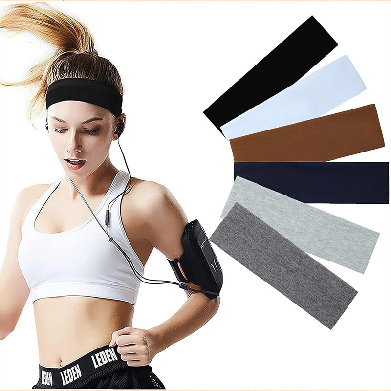 💞Elastische Antislip Effen Sport Hoofdband