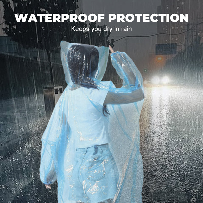 ☔ 1+1 GRATIS! Wegwerp regenjas – compact, opvouwbaar & licht. Past in elke tas – ideaal voor de natte Nederlandse zomer! 🌧️🎒