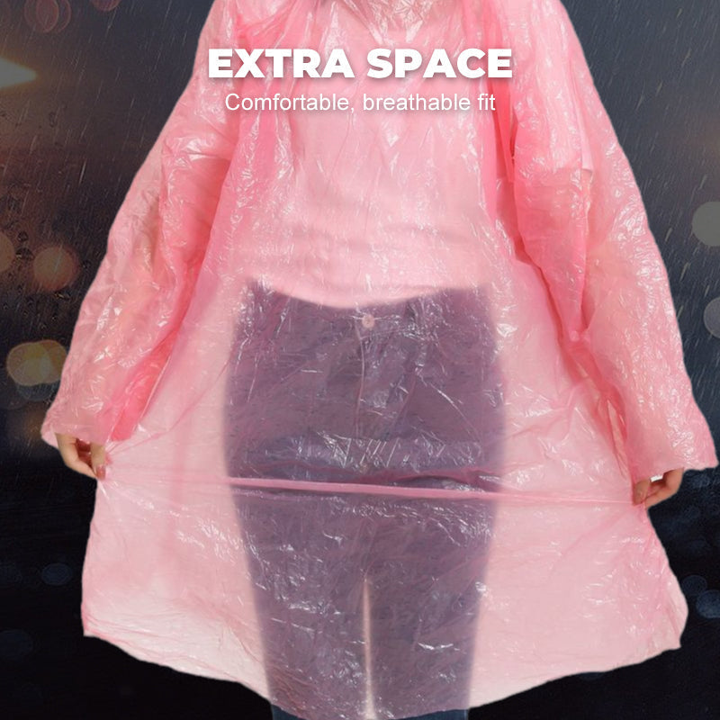 ☔ 1+1 GRATIS! Wegwerp regenjas – compact, opvouwbaar & licht. Past in elke tas – ideaal voor de natte Nederlandse zomer! 🌧️🎒