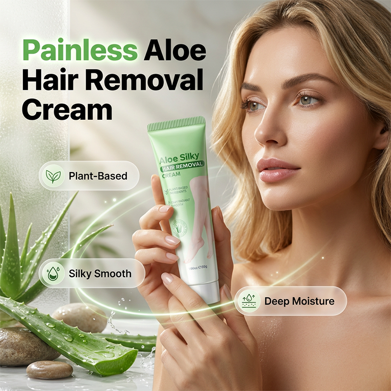 🌿 50% korting! Zachte ontharingscrème met aloë vera – hydrateert & kalmeert, 5 minuten, pijnloos. Geschikt voor alle huidtypes! 💚✨