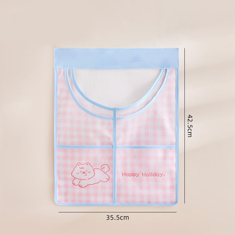 🧺 50% korting op wandgemonteerde mesh opbergtas – hangt aan de kastdeur, ideaal voor zakken en kleine items.