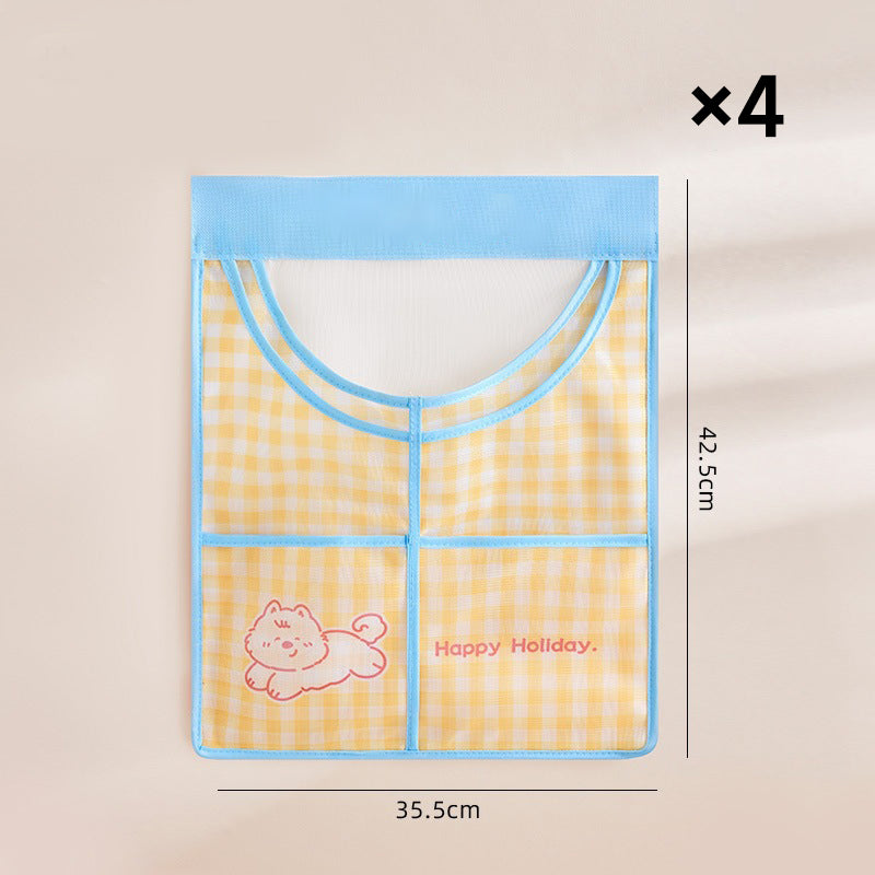 🧺 50% korting op wandgemonteerde mesh opbergtas – hangt aan de kastdeur, ideaal voor zakken en kleine items.