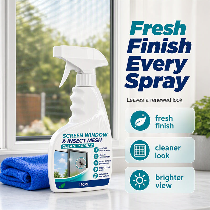 🪟 50% korting! Gaasreiniger spray – verwijdert stof en pollen moeiteloos, zonder de schermen te verwijderen.