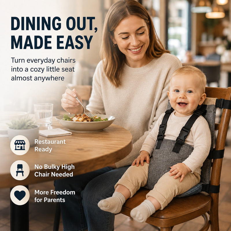 👶🪑 50% korting! Draagbare kinderstoelgordel – 🛡️ veilig & stevig, 🧳 makkelijk mee te nemen, 📏 past op elke stoel!