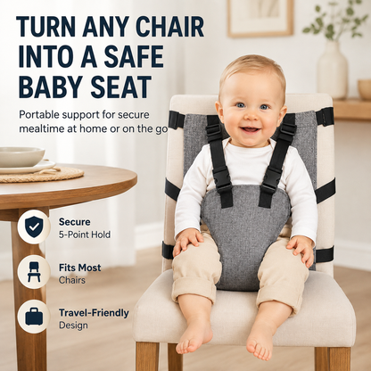 👶🪑 50% korting! Draagbare kinderstoelgordel – 🛡️ veilig & stevig, 🧳 makkelijk mee te nemen, 📏 past op elke stoel!