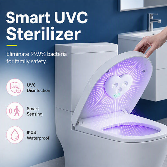 🚽✨ 50% korting! Slimme UVC-sterilisatielamp – 🦠 doodt 99,9% bacteriën, 📱 draagbaar & oplaadbaar, 💡 veilig voor thuis!