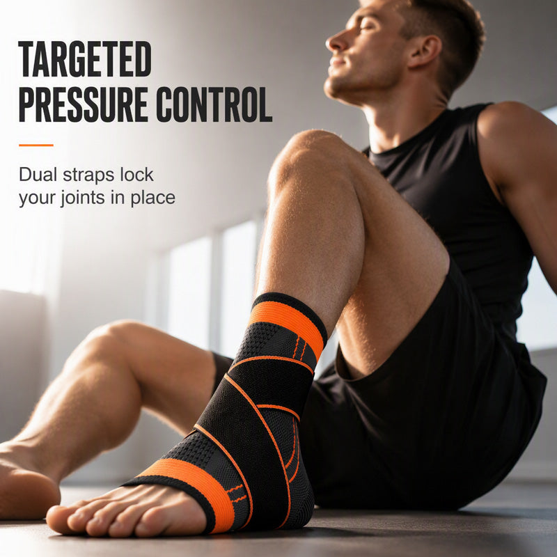 🦶💪 50% korting op verstelbare enkelbrace – 🏃 ondersteunt bij sport, blessureherstel & dagelijks gebruik, past elke maat!