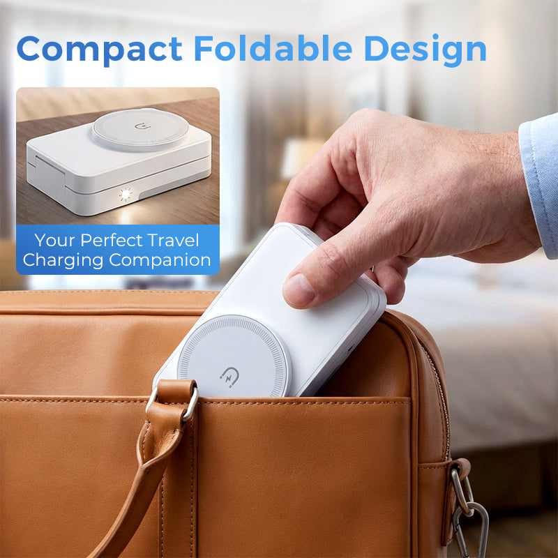 🔋📱 50% korting! 3-in-1 draadloze oplader – 🧲 magnetisch, 📐 opvouwbaar, 🛡️ veilig & 🌙 nachtlicht!