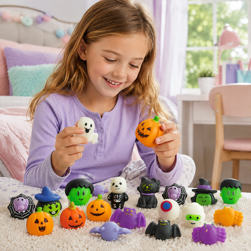 🎃 50% korting! Mini Halloween squishy's – zacht & comfortabel om in te knijpen. Perfect voor feestzakjes, trick-or-treat & onderweg! ✨👻