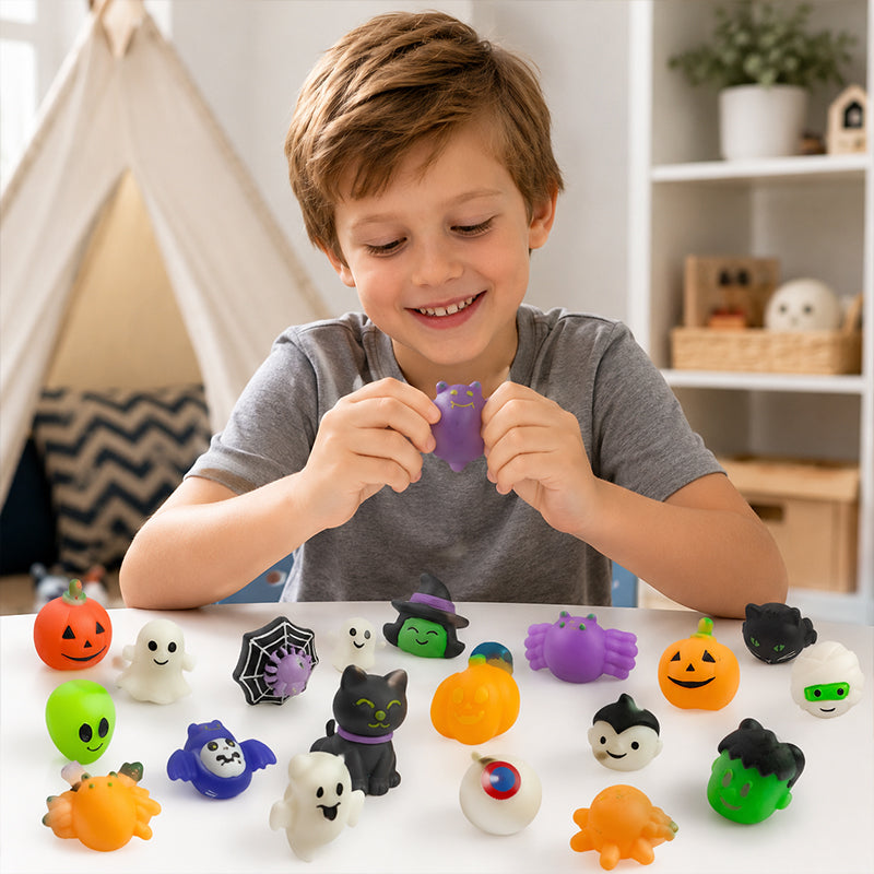 🎃 50% korting! Mini Halloween squishy's – zacht & comfortabel om in te knijpen. Perfect voor feestzakjes, trick-or-treat & onderweg! ✨👻