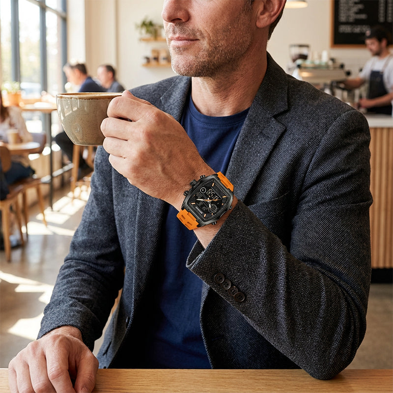 ⌚ 50% korting! Dubbele display sportwatch – analoog & digitaal, LED-achtergrondverlichting, 5ATM waterbestendig & ergonomisch tonvormig. Ideaal voor sport & dagelijks! ✨💪