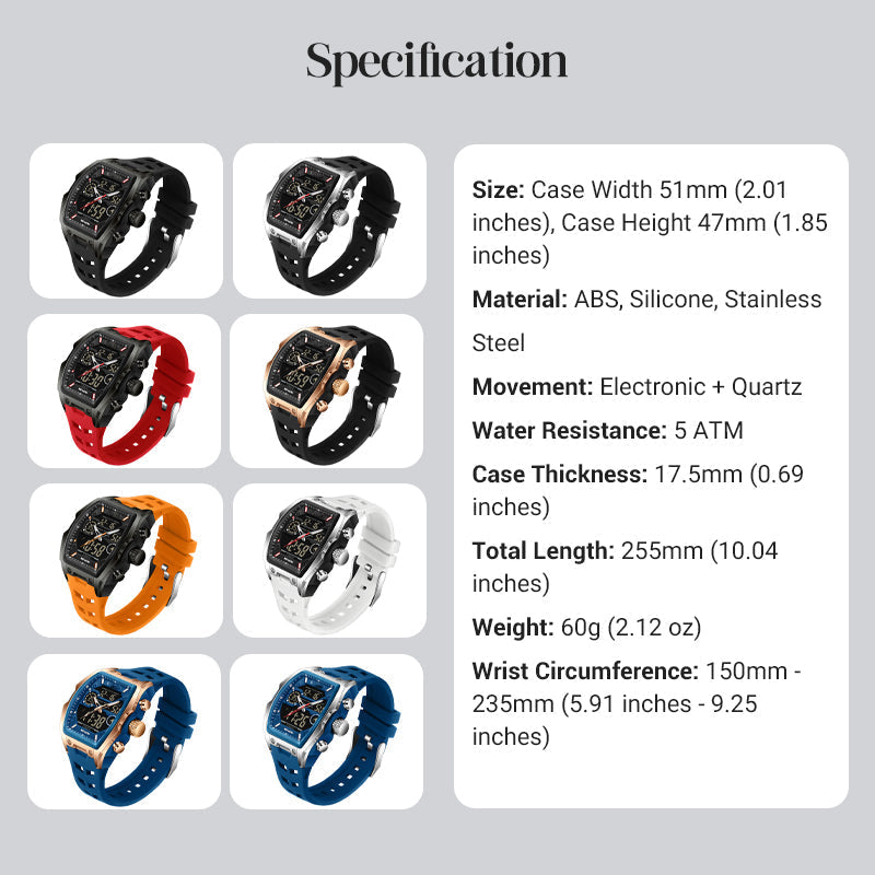 ⌚ 50% korting! Dubbele display sportwatch – analoog & digitaal, LED-achtergrondverlichting, 5ATM waterbestendig & ergonomisch tonvormig. Ideaal voor sport & dagelijks! ✨💪