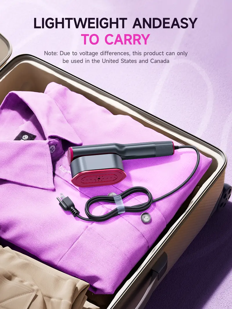 Dr.Flash Garment Steamer for Clothes, Portable Travel Clothing Steamer Iron