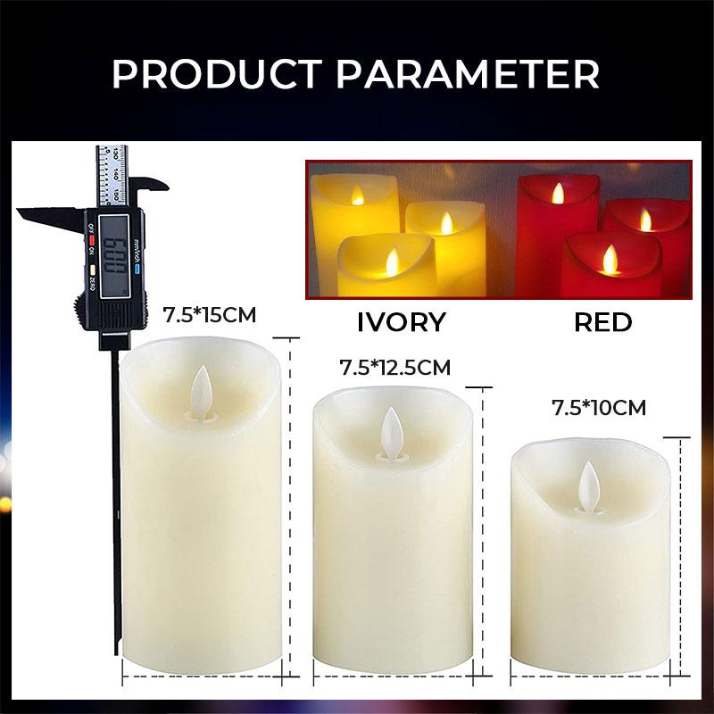 🕯️✨ 50% korting! LED flikkerkaars – 🔥 realistisch vlam, 📏 3 maten, 💨 rookvrij & veilig – sfeer zonder zorgen!