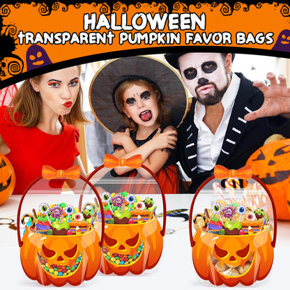 🎃 50% korting! Halloween pompoen cadeautasjes – 10 stuks, transparant design, veilige rits & stevig handvat. Perfect voor trick-or-treat & feestgeschenkjes! ✨🍬
