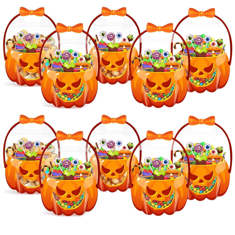 🎃 50% korting! Halloween pompoen cadeautasjes – 10 stuks, transparant design, veilige rits & stevig handvat. Perfect voor trick-or-treat & feestgeschenkjes! ✨🍬
